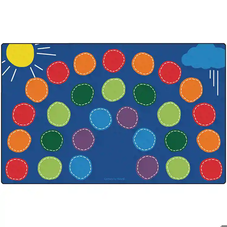 Rainbow Seating Classroom Rug