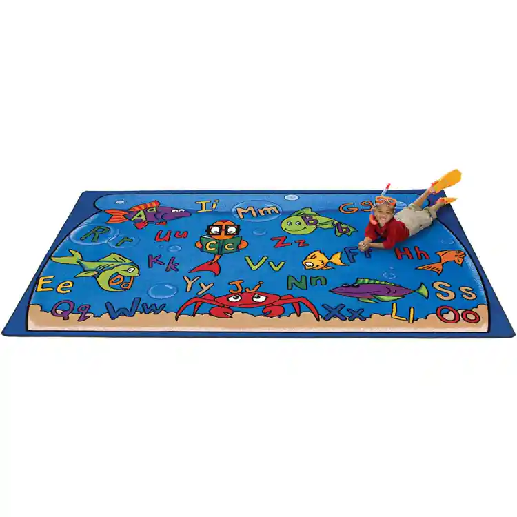 Alphabet Aquarium Classroom Rug