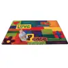 Spiritual Fruit Painted Rug, Rectangle 6' x 9'