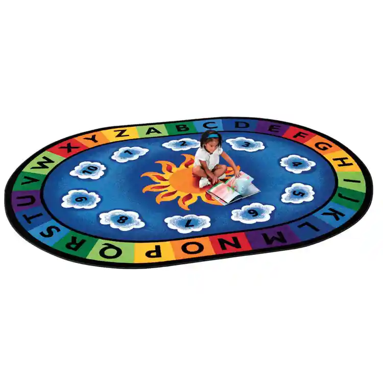 Sunny Day Learn & Play Classroom Rug