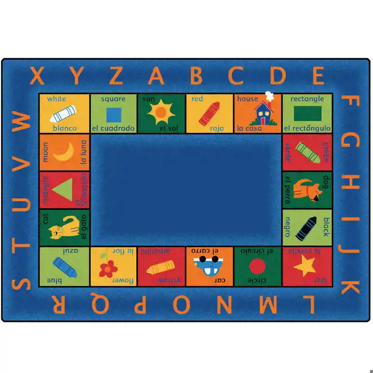 Bilingual Circletime Classroom Rug