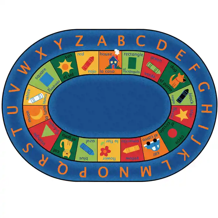 Bilingual Circletime Classroom Rug