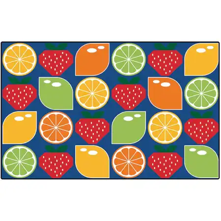 Citrus & Strawberries Seating Rug