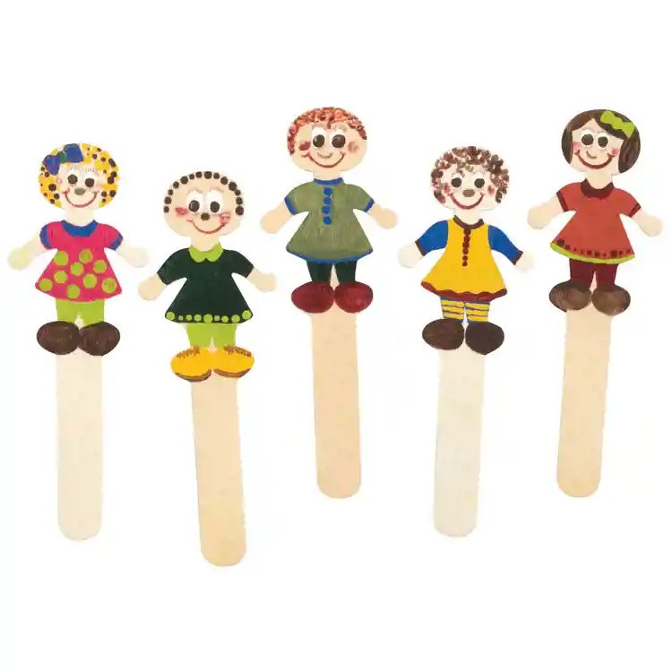 People Shaped Wood Craft Sticks