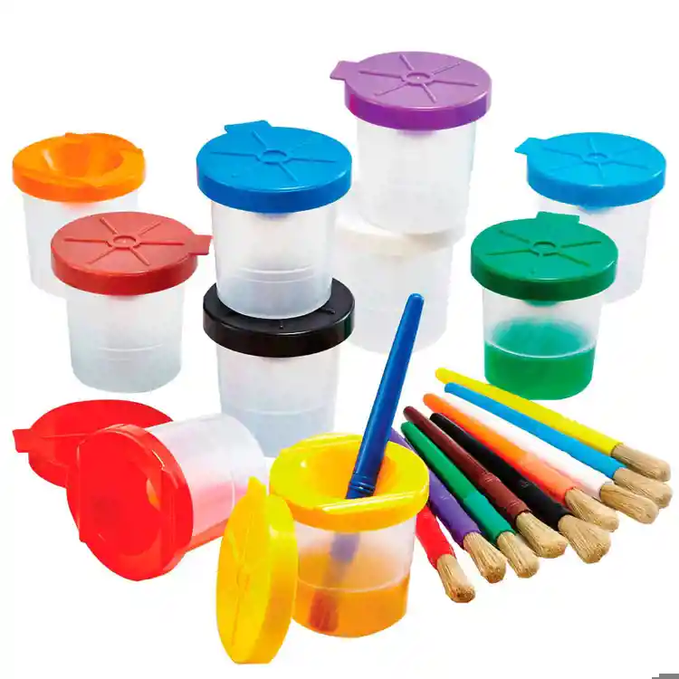 Paint Pot & Brush Set