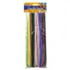 Striped Pipe Cleaners, 100 Pack, Assorted Colors