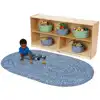 Becker's  Misty Bay Classroom Rug Collection, Ocean Blue, 8' x 10'