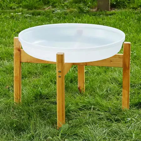 Deep Spot Tuff Tray Wooden Stand