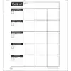 Black and White Lesson Plan Book