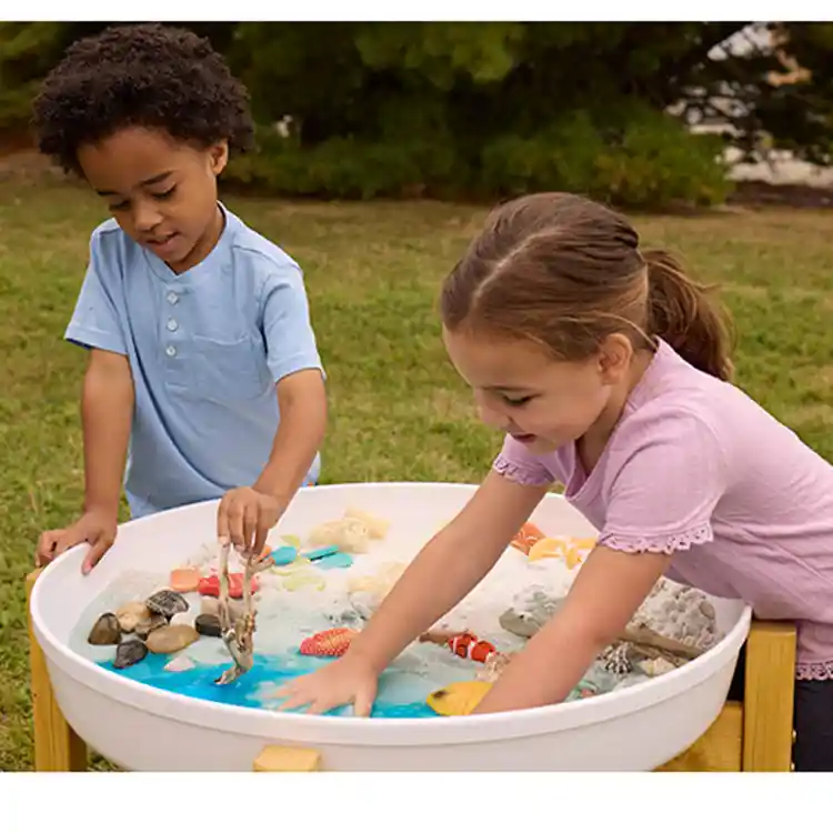 Deep Spot Tuff Tray & Wooden Stand