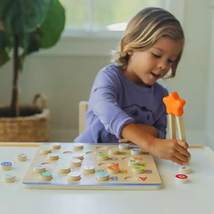 ABCs & Letter Sounds Wooden Puzzle