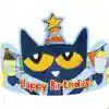 Pete the Cat Happy Birthday Crowns