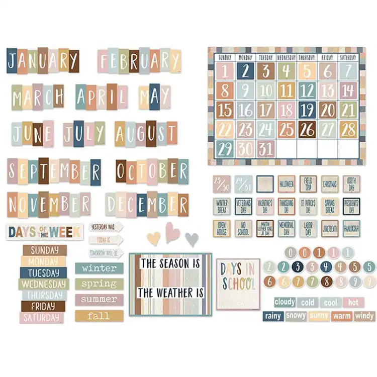 Everyone is Welcome Calendar Bulletin Board Set