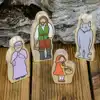 Fairy Tale Wooden Character Set, Little Red Riding Hood