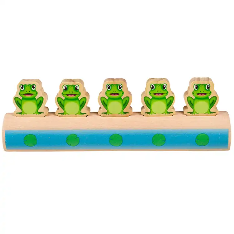 Five Frogs on a Log