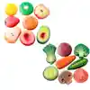 Fruit & Vegetable Sensory Play Stones Set