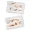 White Plastic Trays Set