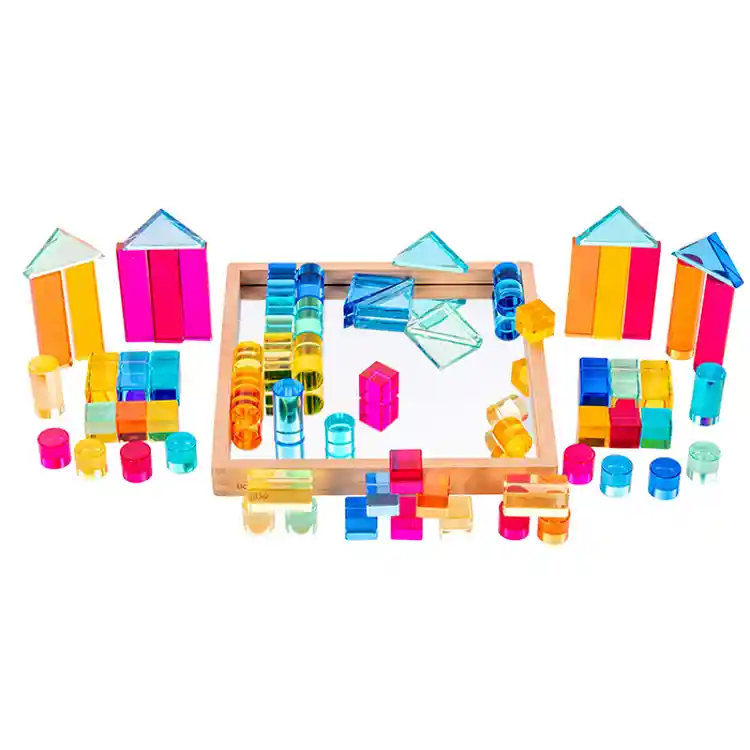 Gem Building Shapes Mirror Tray