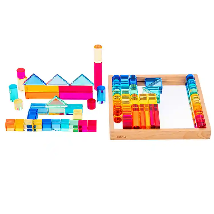 Gem Building Shapes Mirror Tray