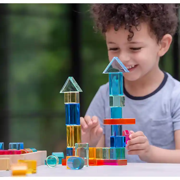 Gem Building Shapes Mirror Tray