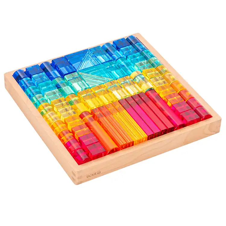 Gem Building Shapes Mirror Tray