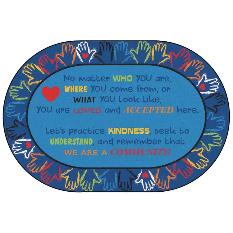 Hands Together Community Rug