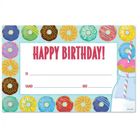 Happy Birthday Donuts Award