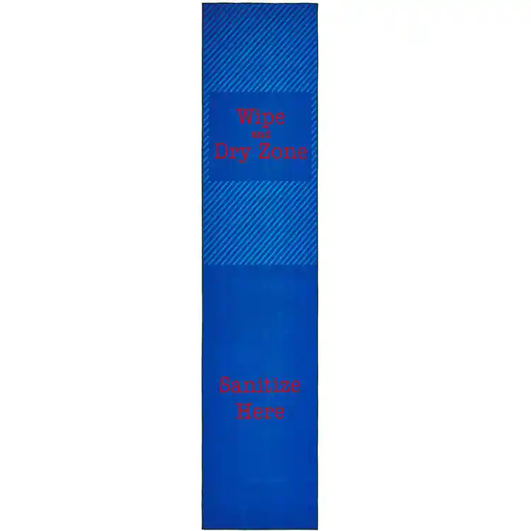 Healthy Habits Collection™ Blue & Red Zone Sanitize Here Runner