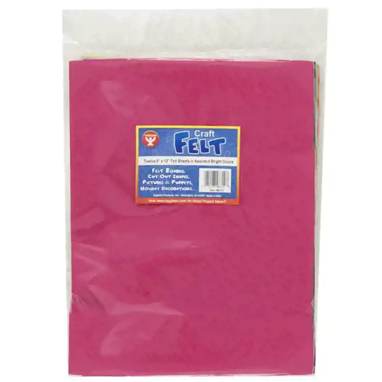 Craft Felt Sheets, Assorted