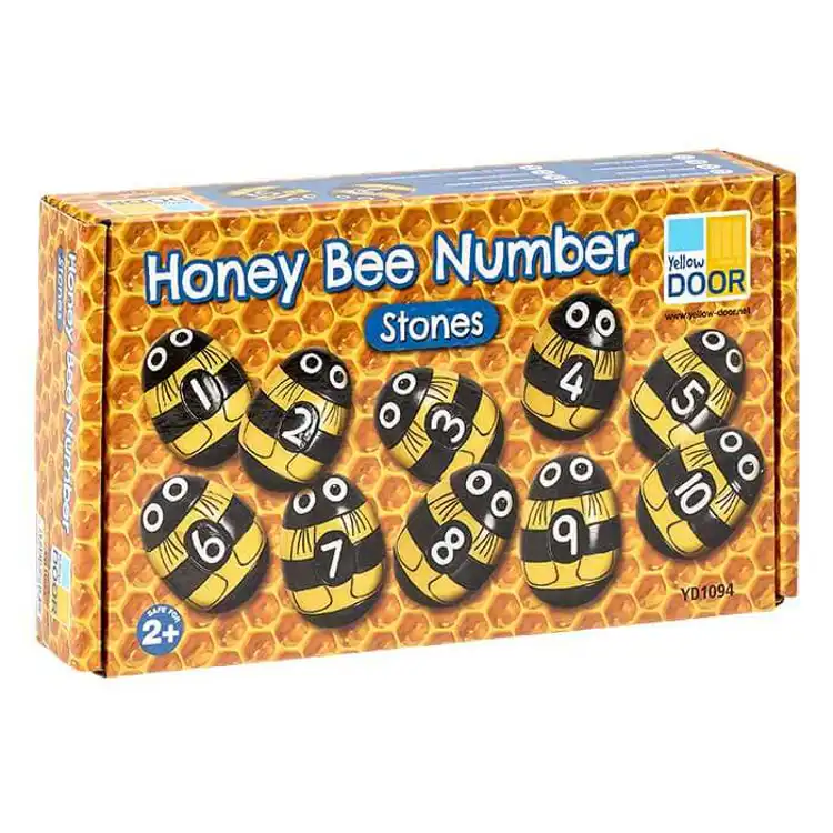 Honeybee Number Stones