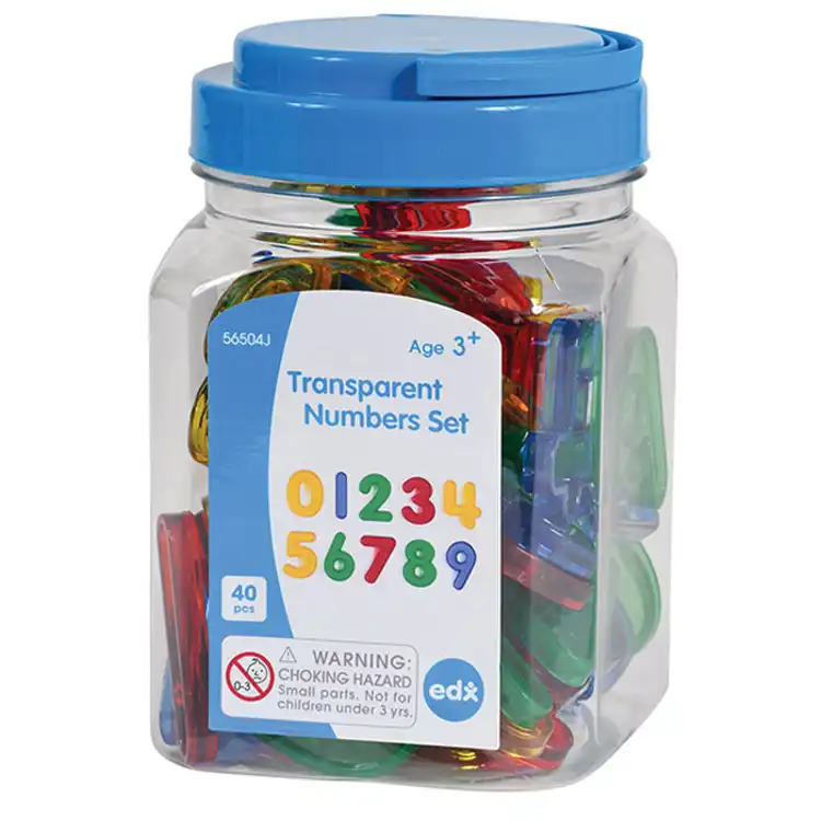 Jumbo See-Thru Letters & Numbers Set