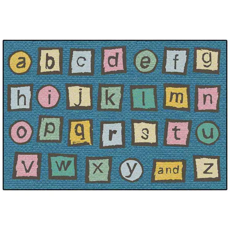 KID$ Value Plus Classroom Rug™, Alphabet Blocks