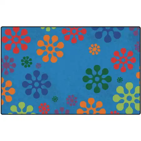 KID$ Value Plus Classroom Rugs™, Flower Burst