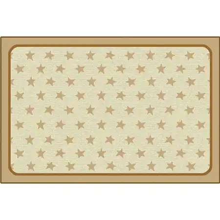 KID$ Value Plus Classroom Rugs™, Super Stars Rectangle 6' x 9'