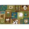 KIDSoft™ Animal Sounds Toddler Classroom Rug, Nature's Colors
