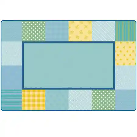 KIDSoft™ Pattern Blocks Rug, Soft Colors