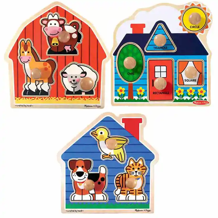 Melissa & Doug® Jumbo Knob Puzzle Set