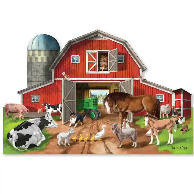 Melissa & Doug Busy Barn Floor Puzzle