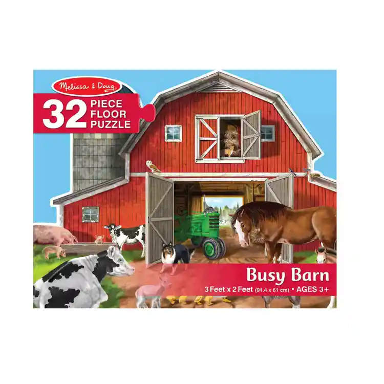 Melissa & Doug Busy Barn Floor Puzzle