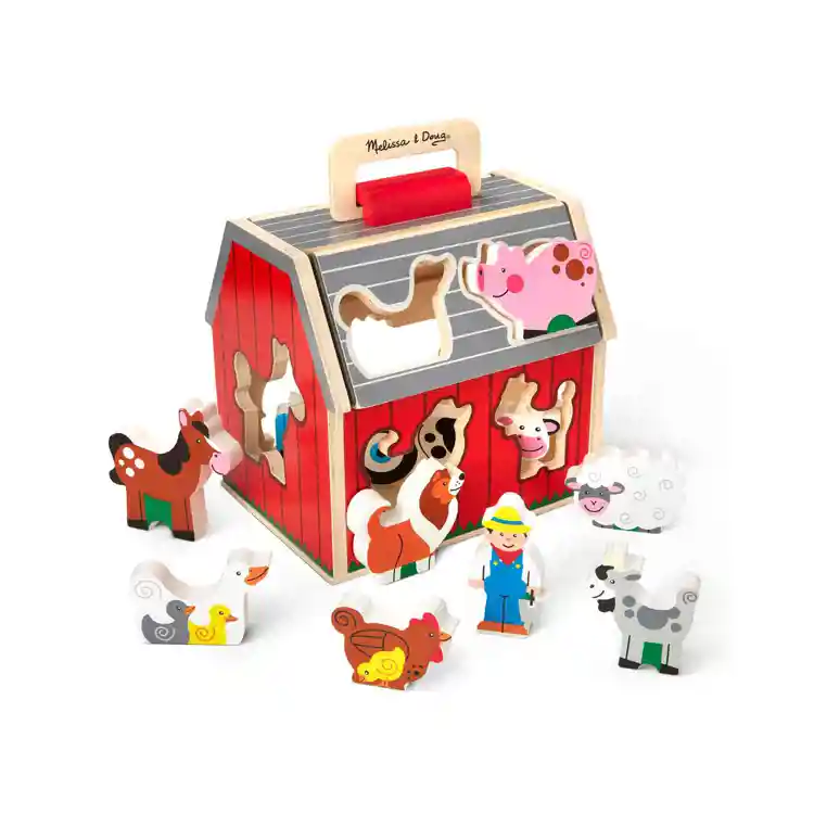 Melissa & Doug Take-Along Sorting Barn