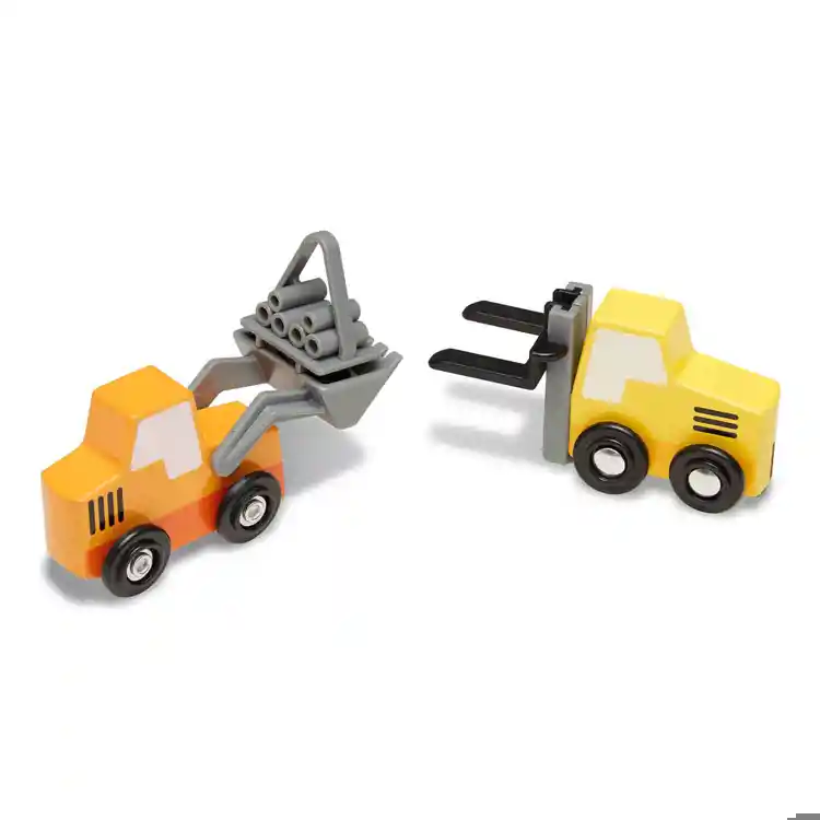 Melissa & Doug Wooden Construction Site Vehicles