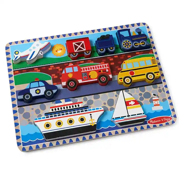 Melissa & Doug® Vehicles Chunky Puzzle