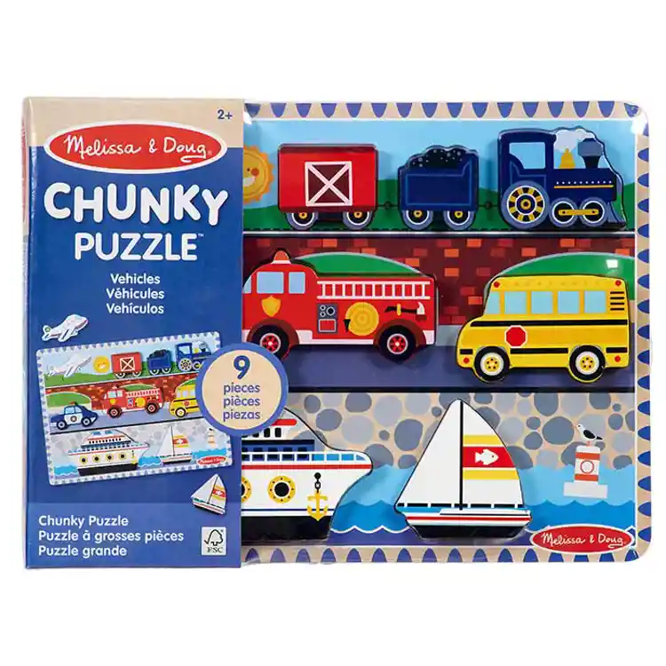 Melissa & Doug® Vehicles Chunky Puzzle