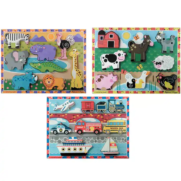 Melissa & Doug® Chunky Puzzles and Play Props