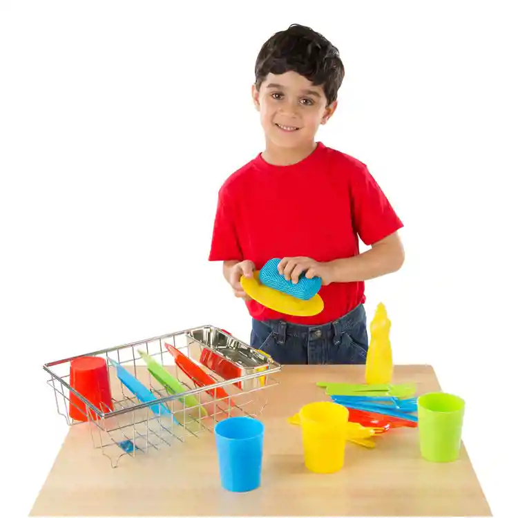 Melissa & Doug® Wash & Dry Dish Set