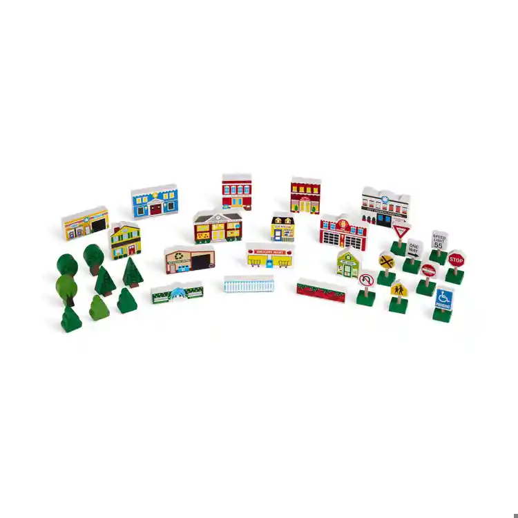 Melissa & Doug Town Blocks Play Set