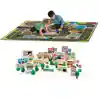 Jumbo Roadway Rug & Town Play Set