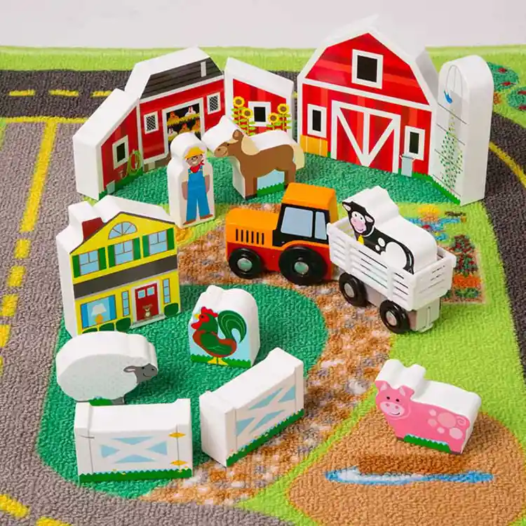 Melissa & Doug Deluxe Road Rug Play Set