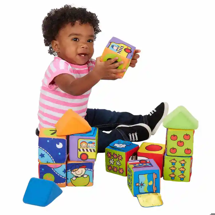 Melissa & Doug Match & Build Soft Blocks