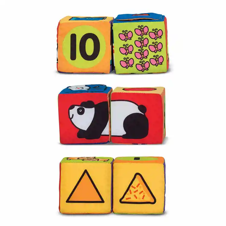 Melissa & Doug Match & Build Soft Blocks